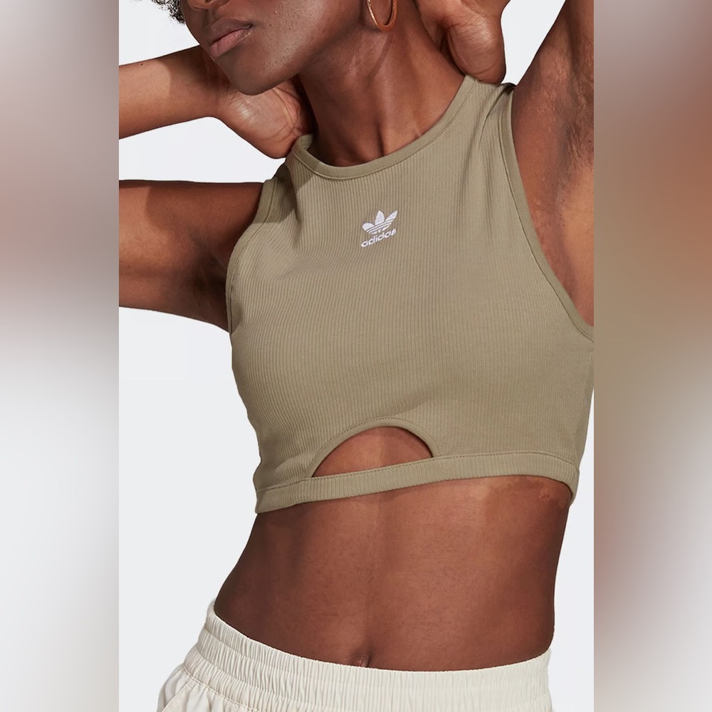 ADIDAS Essential Ribbed Tank Top - Picture 6 of 9